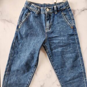 Zara boys size 8 year blue jeans baggy fit cropped new with tags